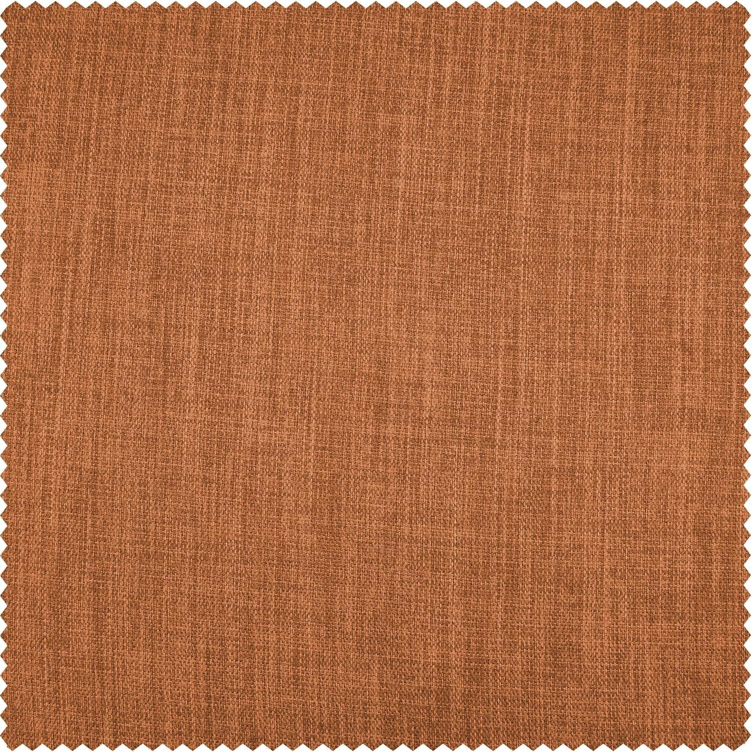 1 Panel Desert Orange 120″L x 50″W Linen Darkening Curtains For Living Room