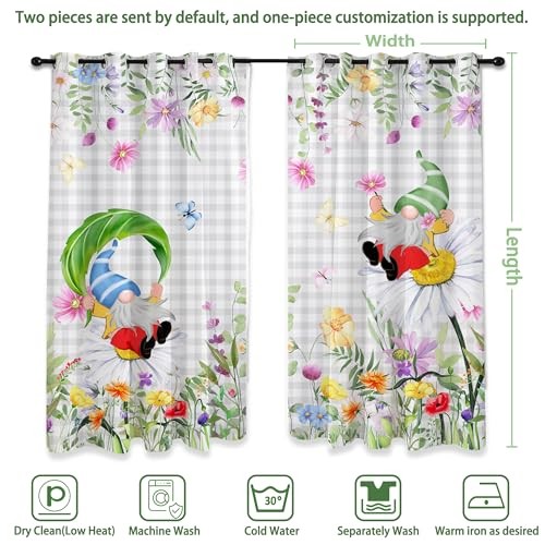 Spring Sheer Curtains 96 Inches Long, 52″W x 96″L (Pack of 2) Spring-2026