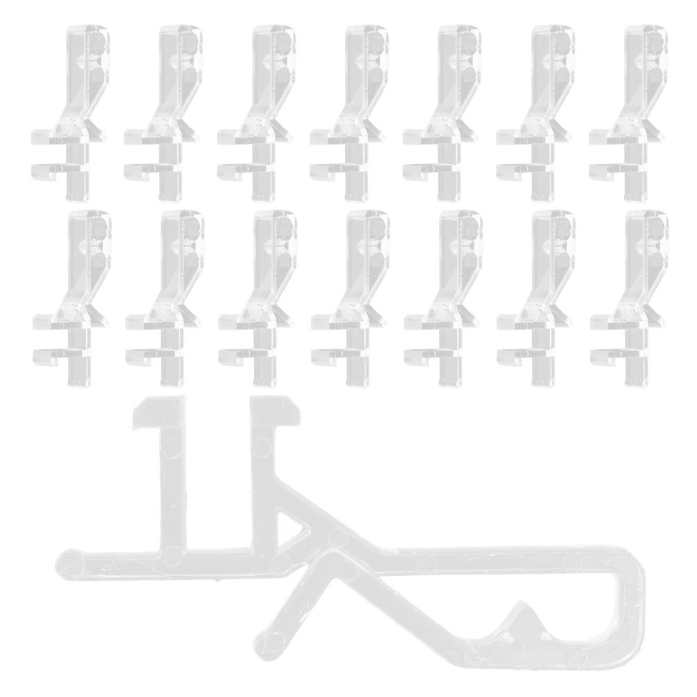 20Pcs Blind Clips Transparent Rectangular For Home Office Use
