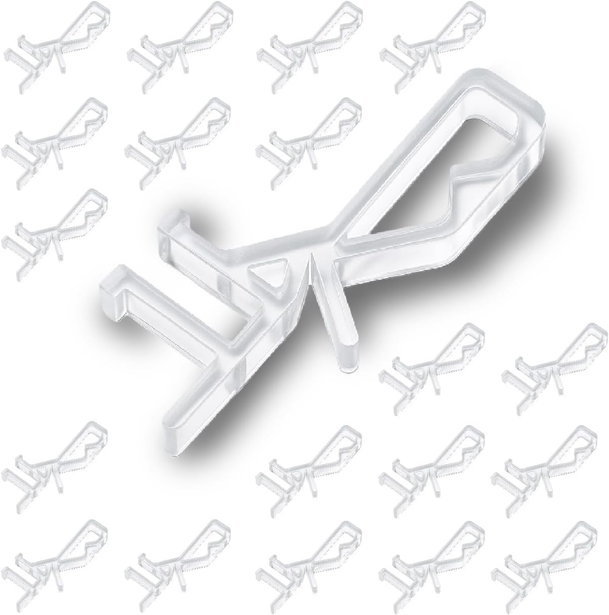 20 PCS Hidden Channel Valance Clips, 1-7/8 Inch Blind Clips for Valance
