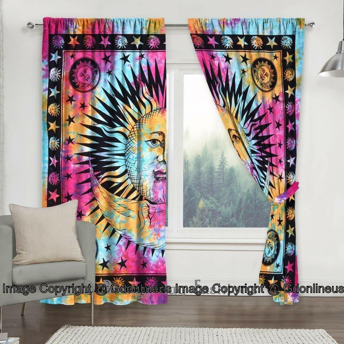The Future Curtain Mandala Cotton Hippie Door Decor Window Curtains Wall Hanging