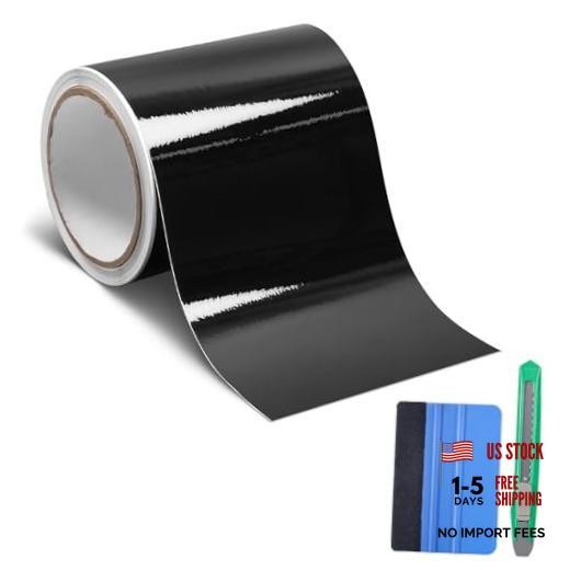 Gloss Black 5inx30ft Vinyl Film Tapes Kit for Cars – Blackout Vinyl Wrap