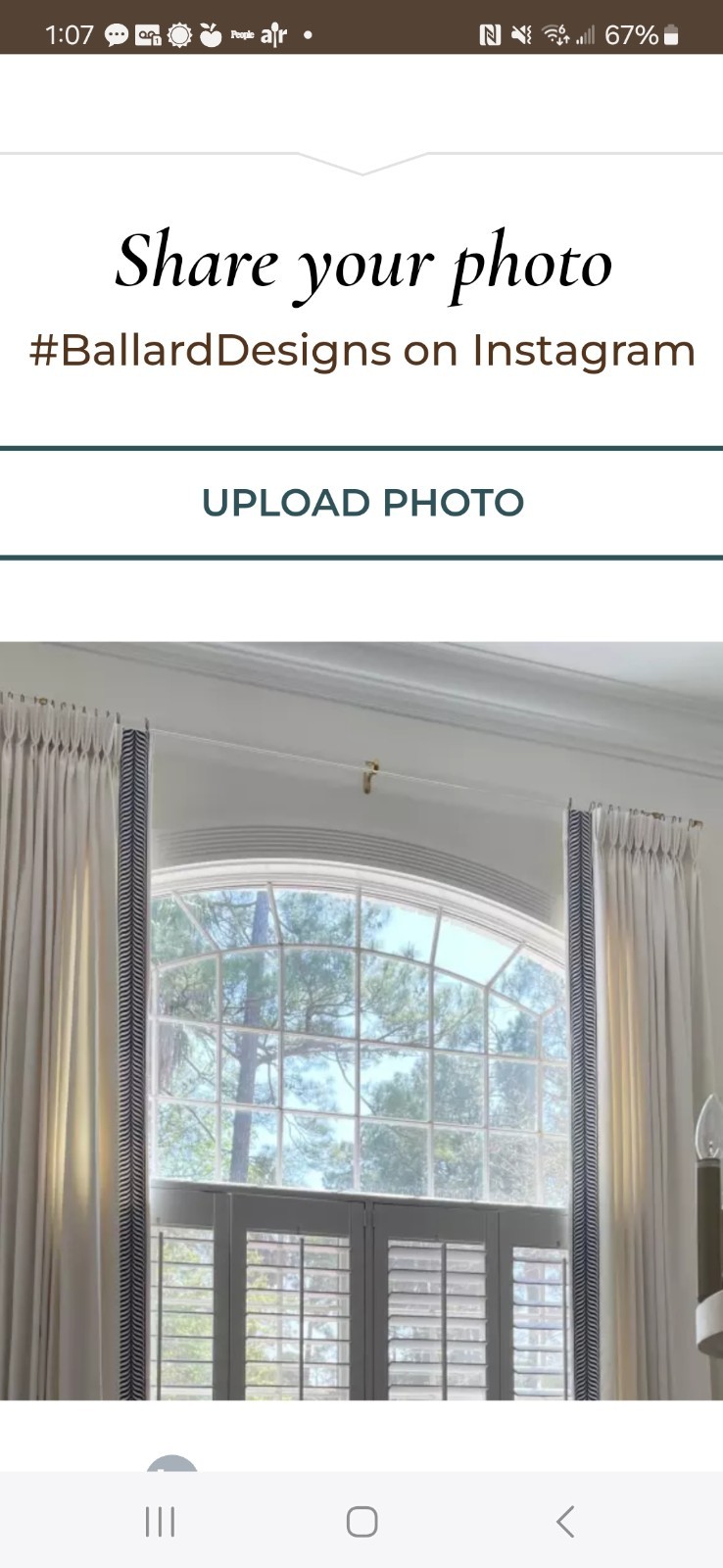 Ballards Acrylic Single Curtain Rod 72″ 1 1/4″ Diameter