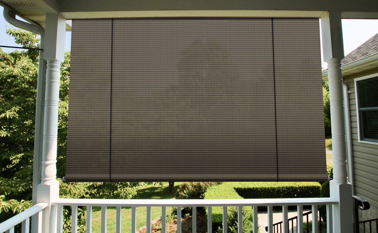 Roll Up Shade Roller Shade UV Blind Screen Patio Outdoor Deck Gazebo Porch Brown