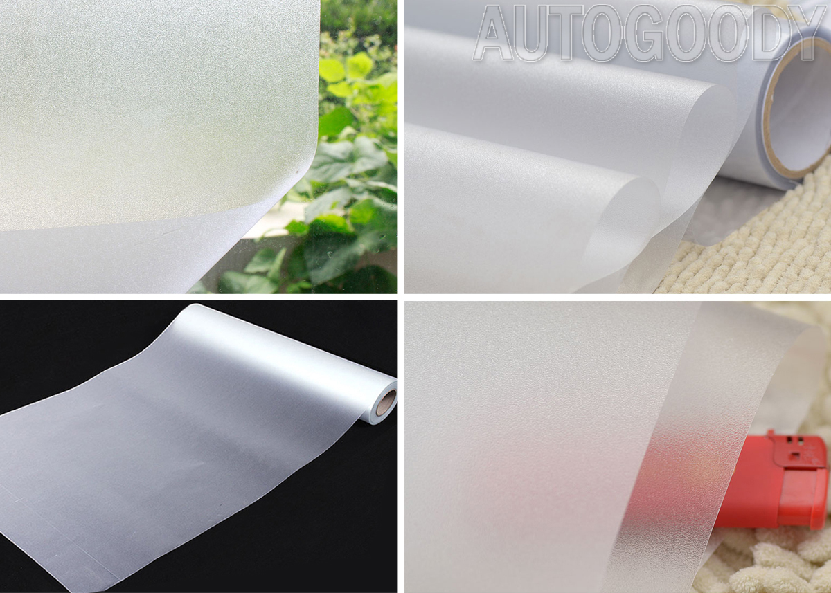 48″ x 60″ Frosted Glass Film Static Cling Office Bathroom Window Tint 4ft x 5ft