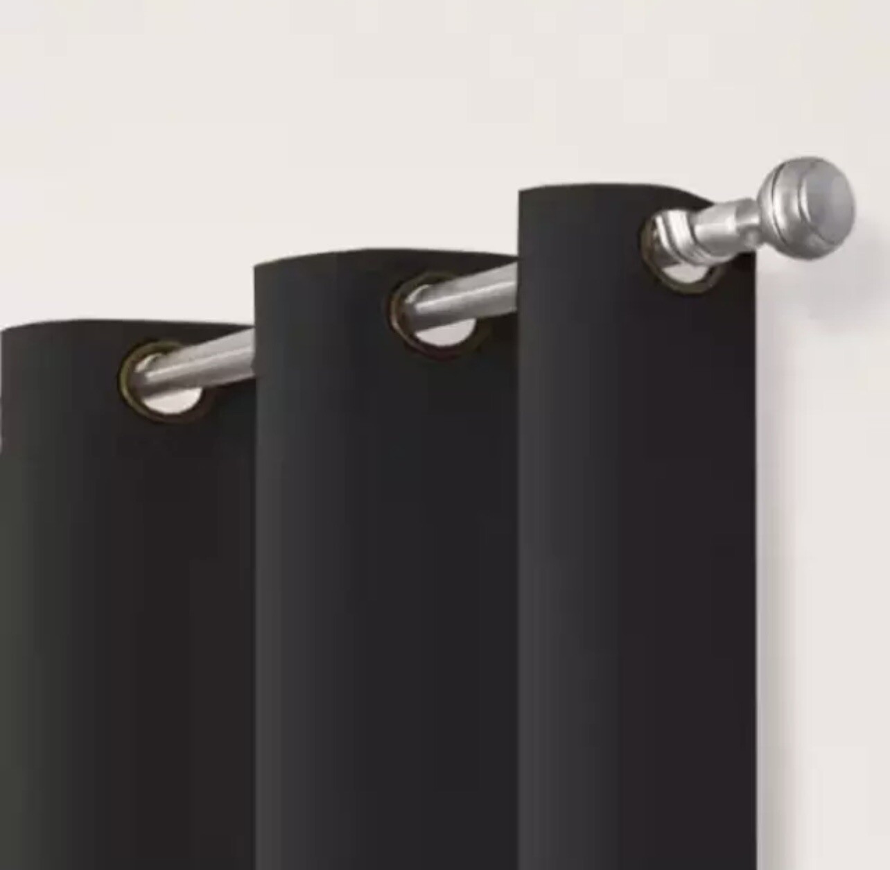 Eclipse Blackout Two Grommet Panels. 74 in. Wide x 84 in. Length – Black.