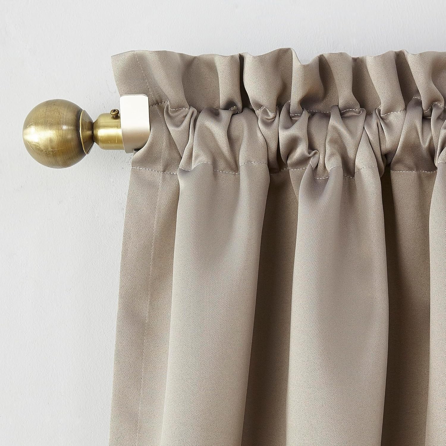 Sun Zero Barrow Energy Efficient Rod Pocket Curtain Single Panel – 108″L x 54″W