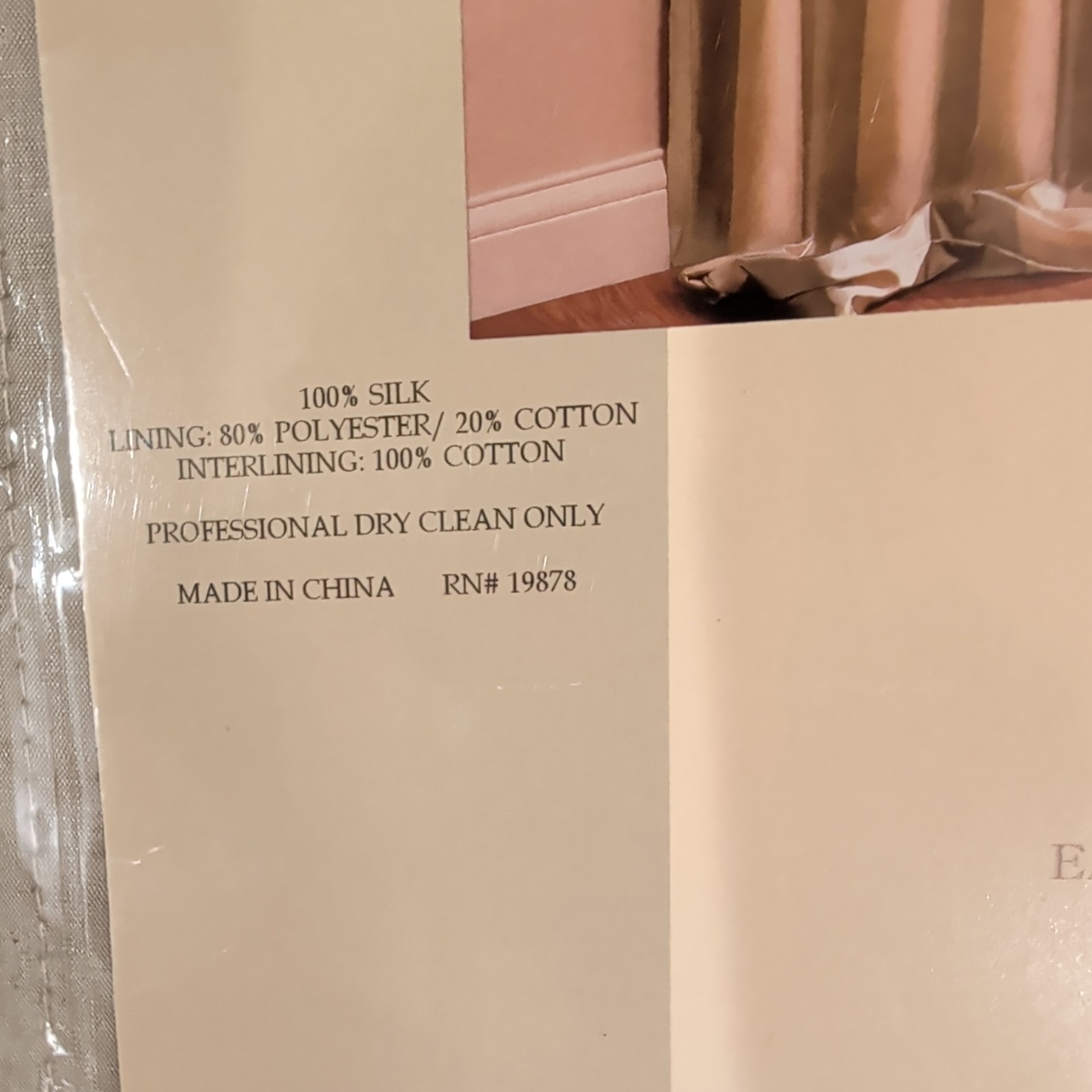 New Jasper 100% Silk Lined And Interlined Pair Drapery Panels Size 84 ” X 108 “