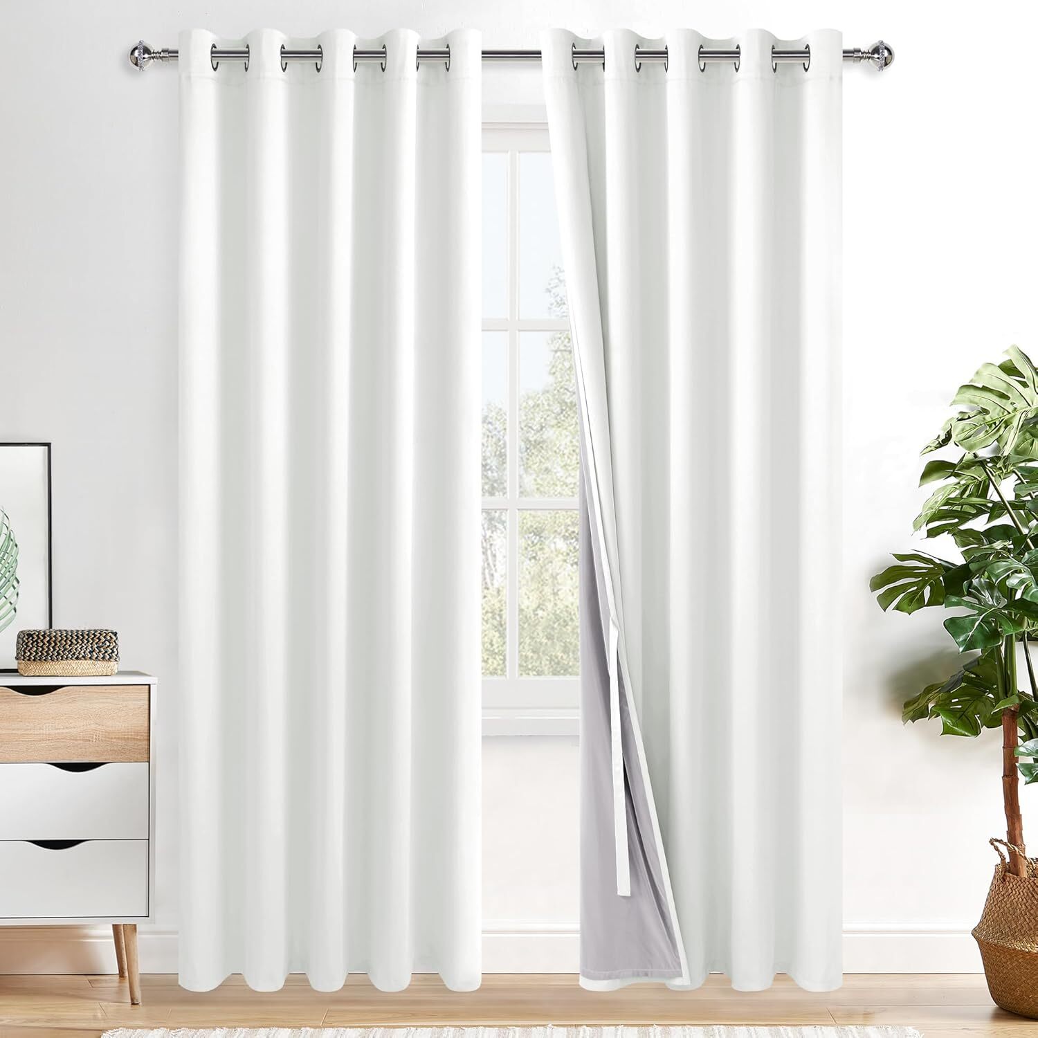 100% Blackout Window Curtains – Thermal Insulated & Completely Room Darkening