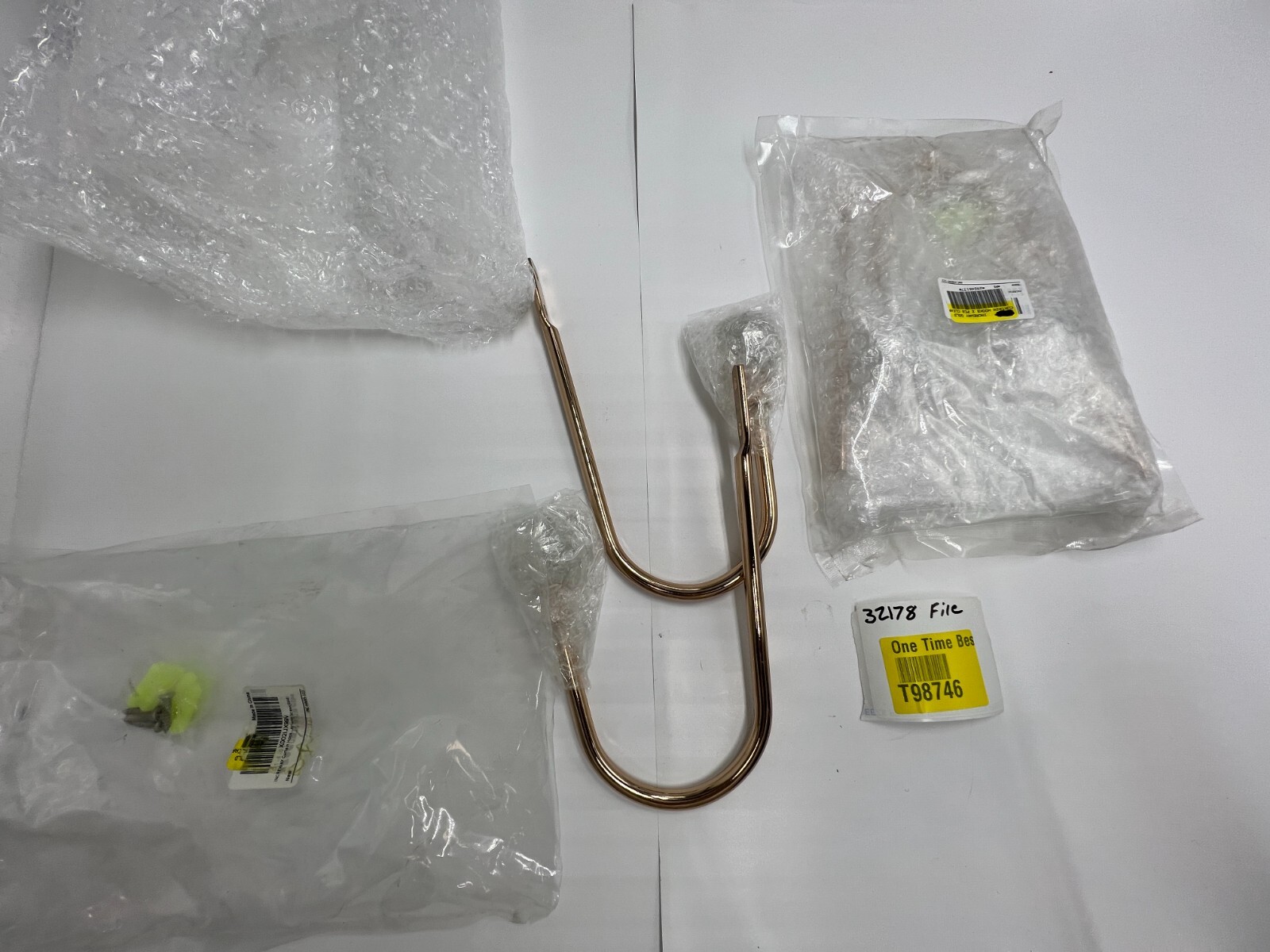QTY 4 Increway Curtain Hook Holdback Round Metal Decorative Curtain Drapery Gold