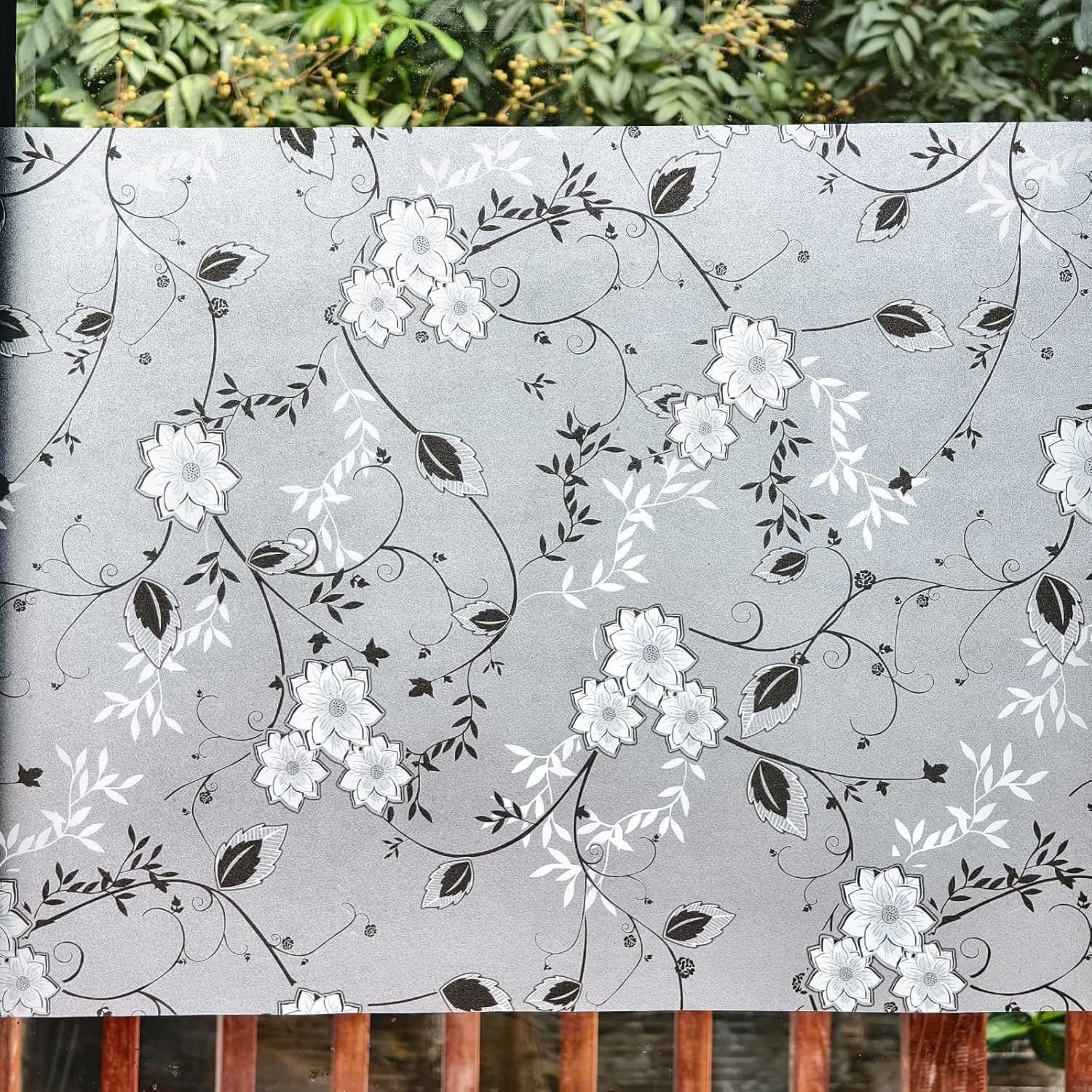 Bloss Frosted Glass Window Film with Installation Tools,Bathroom Window Privacy