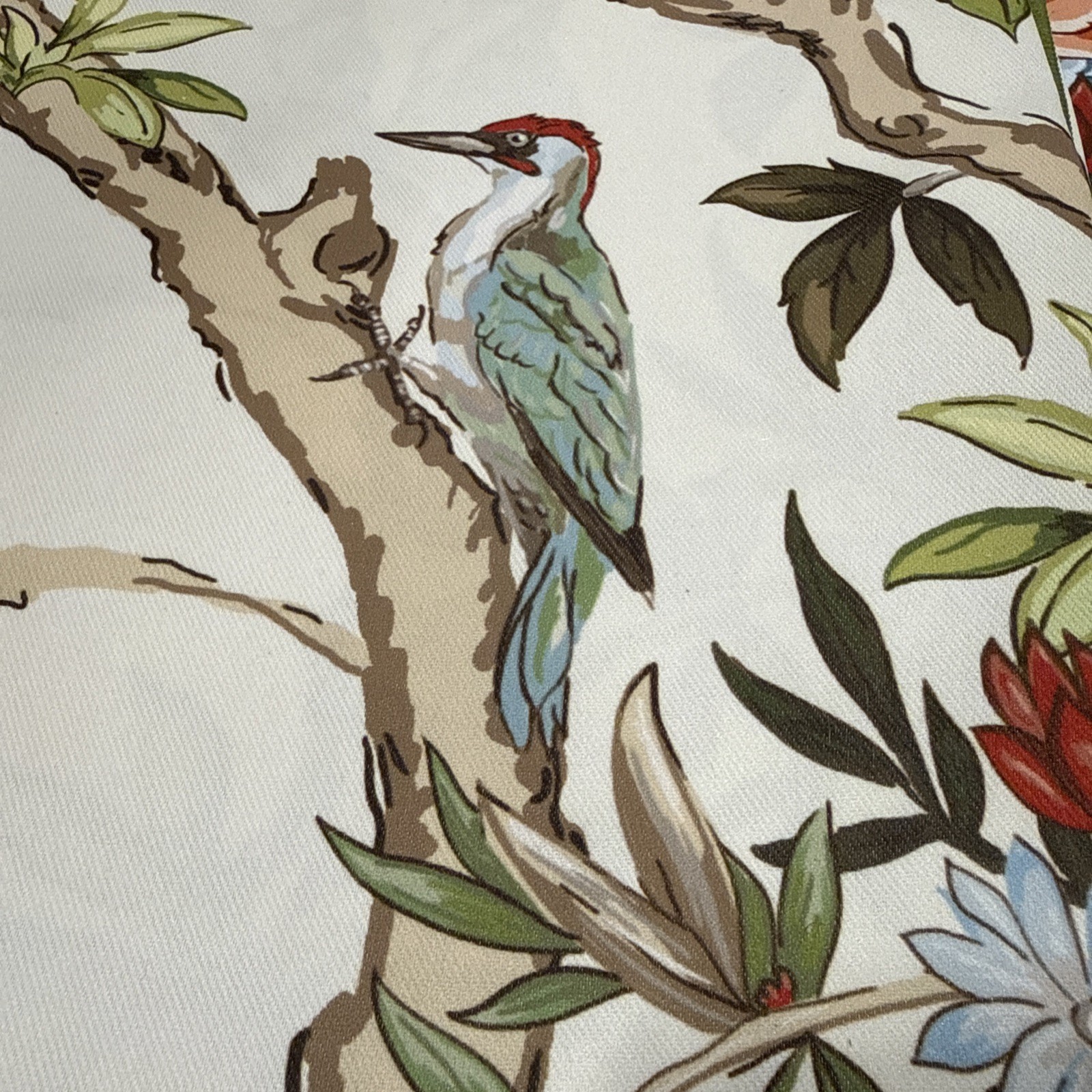 Lillian August Bird Floral Multi Two Back Tab Rod Pocket Curtains 84 in. New