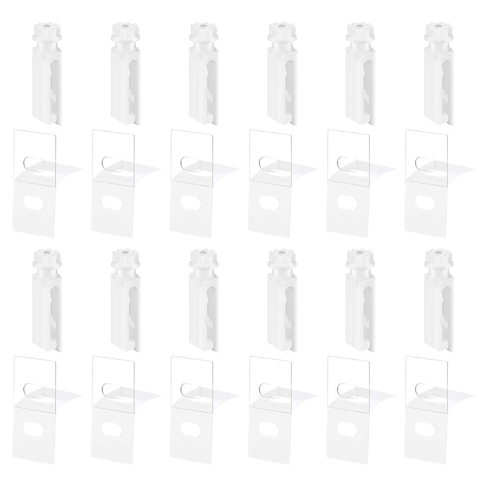 12 Set PVC Vertical Blind Replacement Stems for Window Repairs