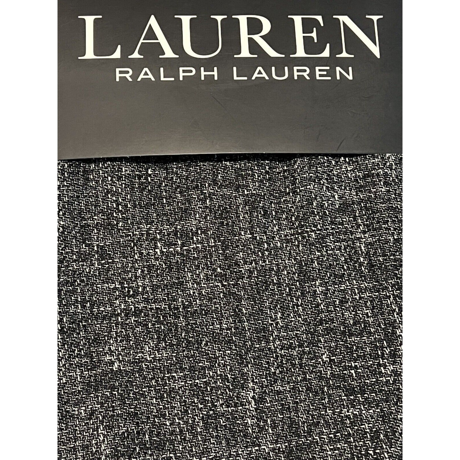 2 Ralph Lauren BARRINGTON Window Panels Curtains 54×96” Black White Grey