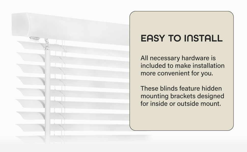Cordless Light Filtering Mini Blind – 33 Inch Width, 72 Inch Length, 1″ Slat