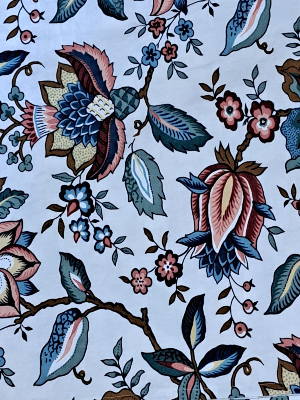 Waverly Centennial Sampler II Paulina Floral Jacobean Valance Curtain