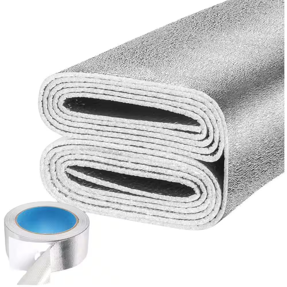 24 Ft. X 10 In. Radiant Barrier Reflective Insulation Roll, Double-Sided Aluminu
