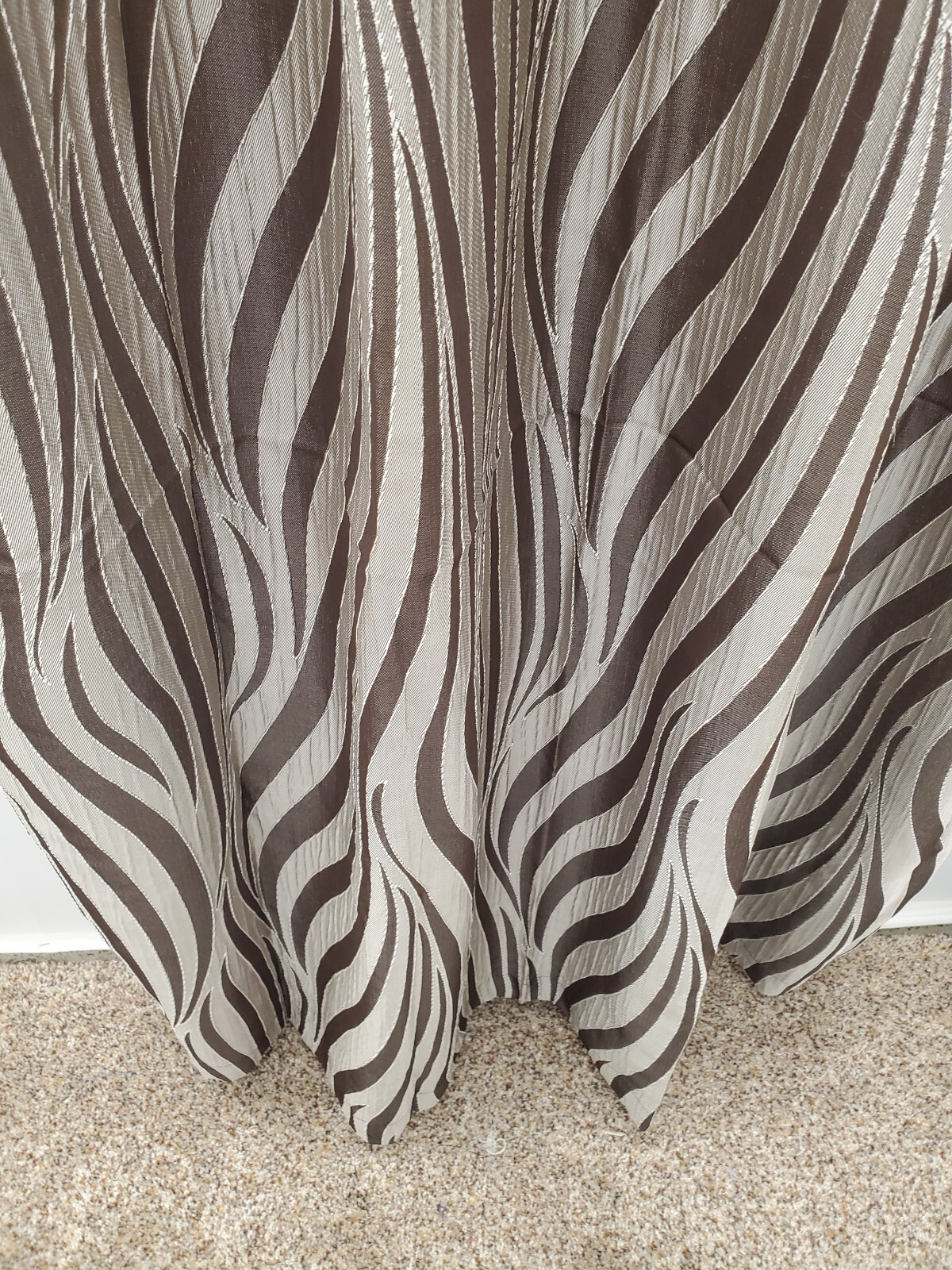 Senegal Crushed Jacquard Zebra Design Grommet Panel Pair 104”Wx84”L Jungle Feel