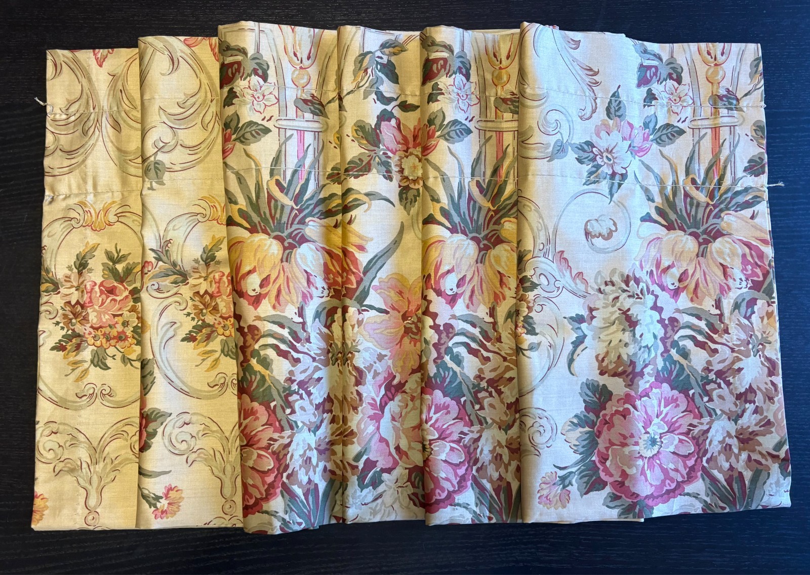 Ralph Lauren Guinevere Straight Valance Silky Cotton Sateen 82 x 17.5 Made in US