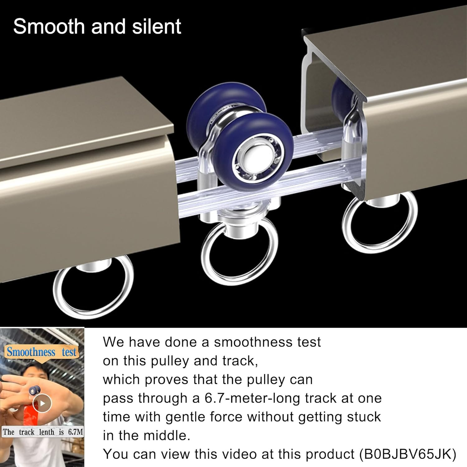 Champagne Ceiling Curtain Track Rail for Drapes & Room Dividers, 3M