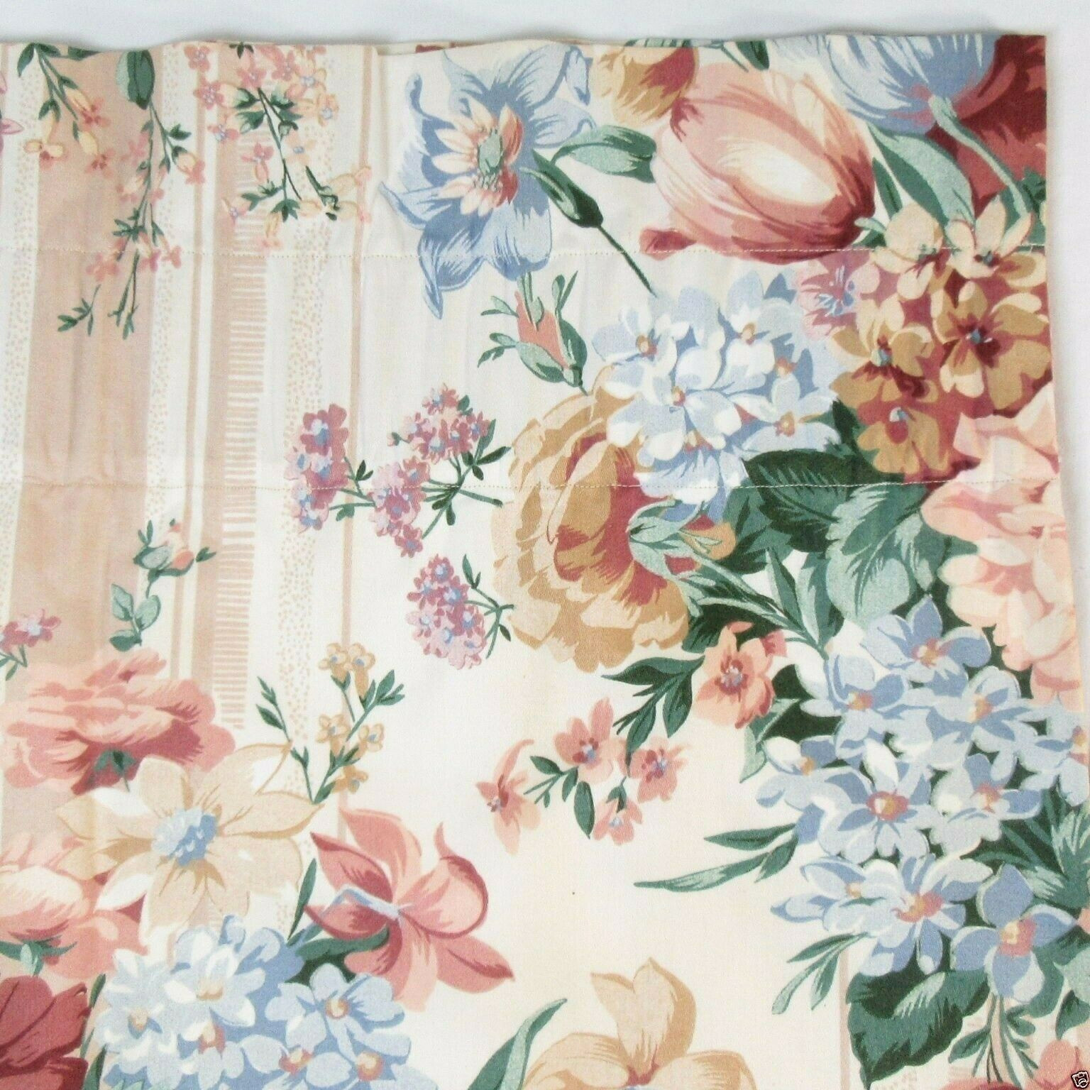 Atelier Originals Vienna Floral Stripe Custom 2pc 52×15 Valance Set(s)