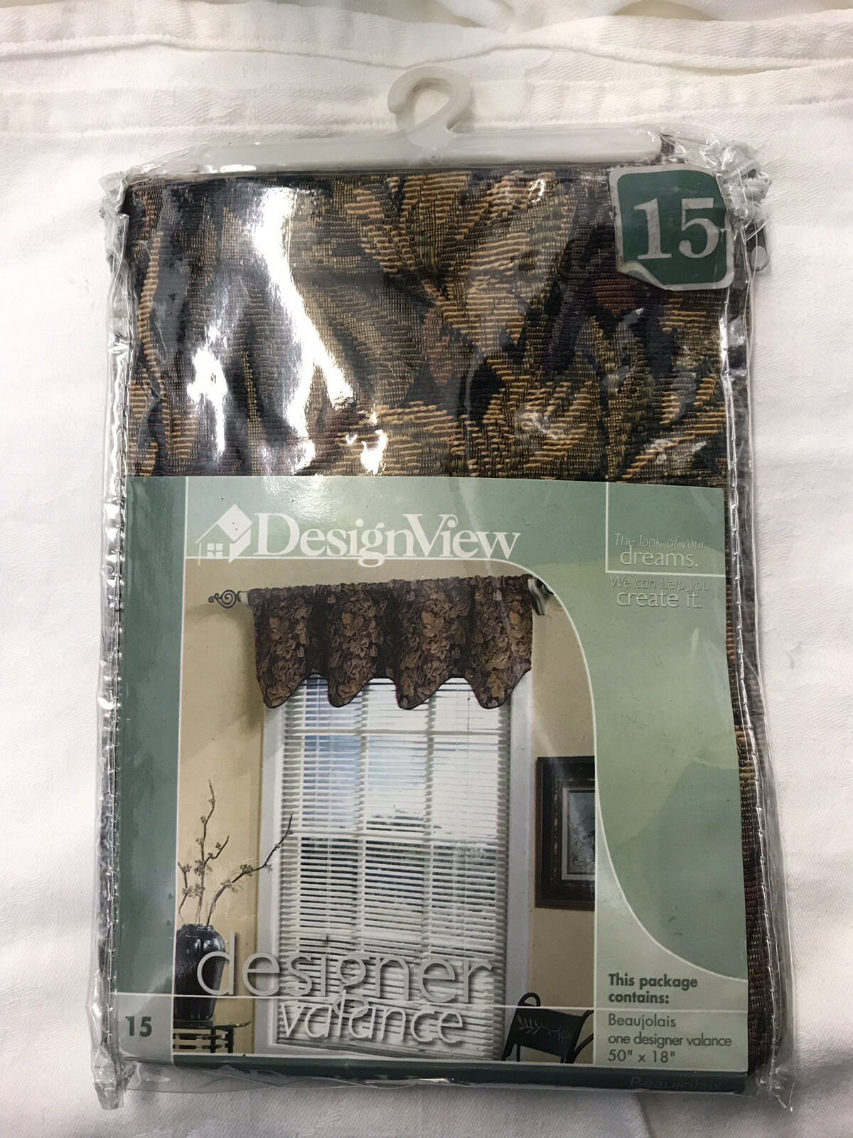 DESIGNVIEW Valance One 50”x18” Brand New In Package. #15