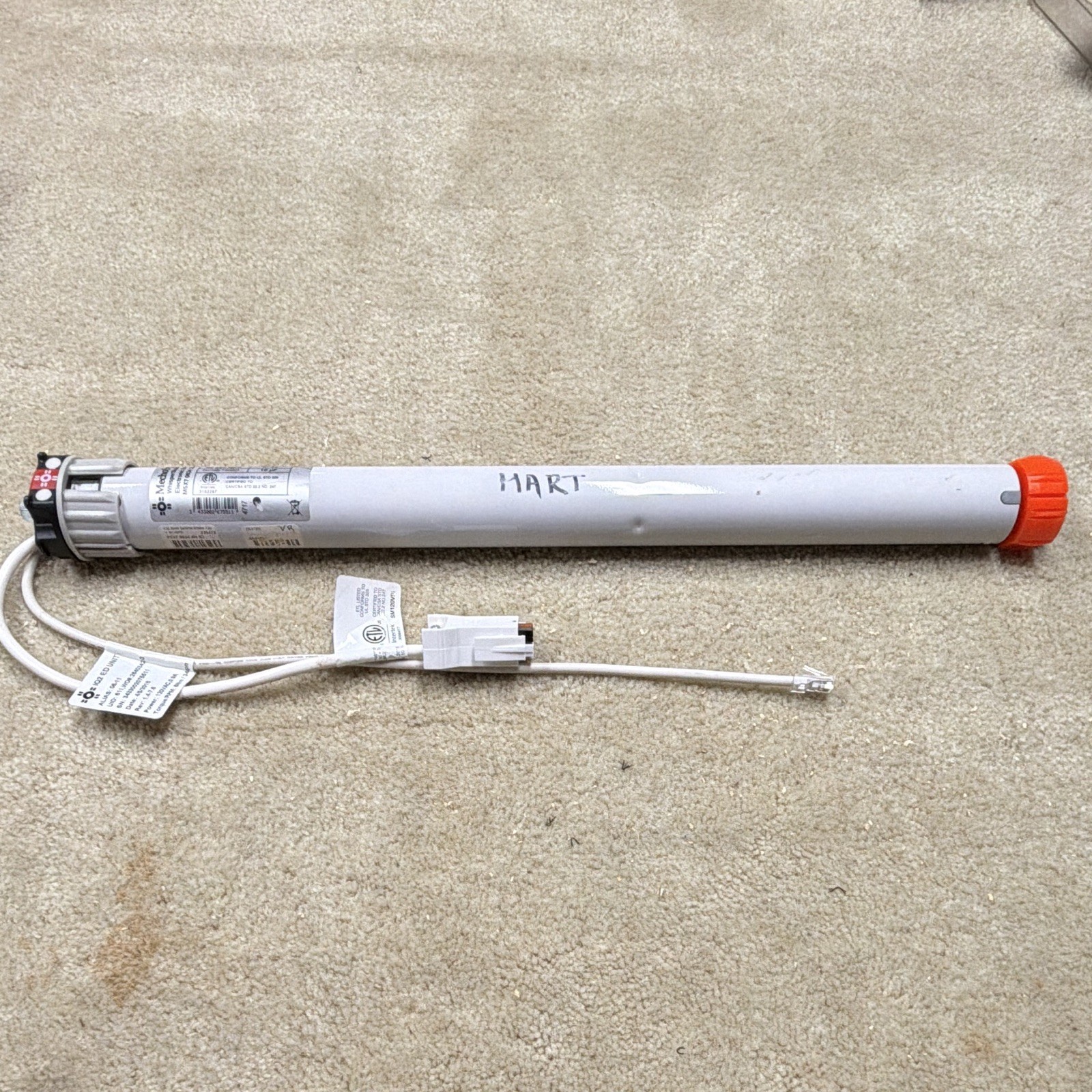 Mecho whisper Shade, IQ 2 Electronic Drive Unit Motor M5X7 0634 XG S2