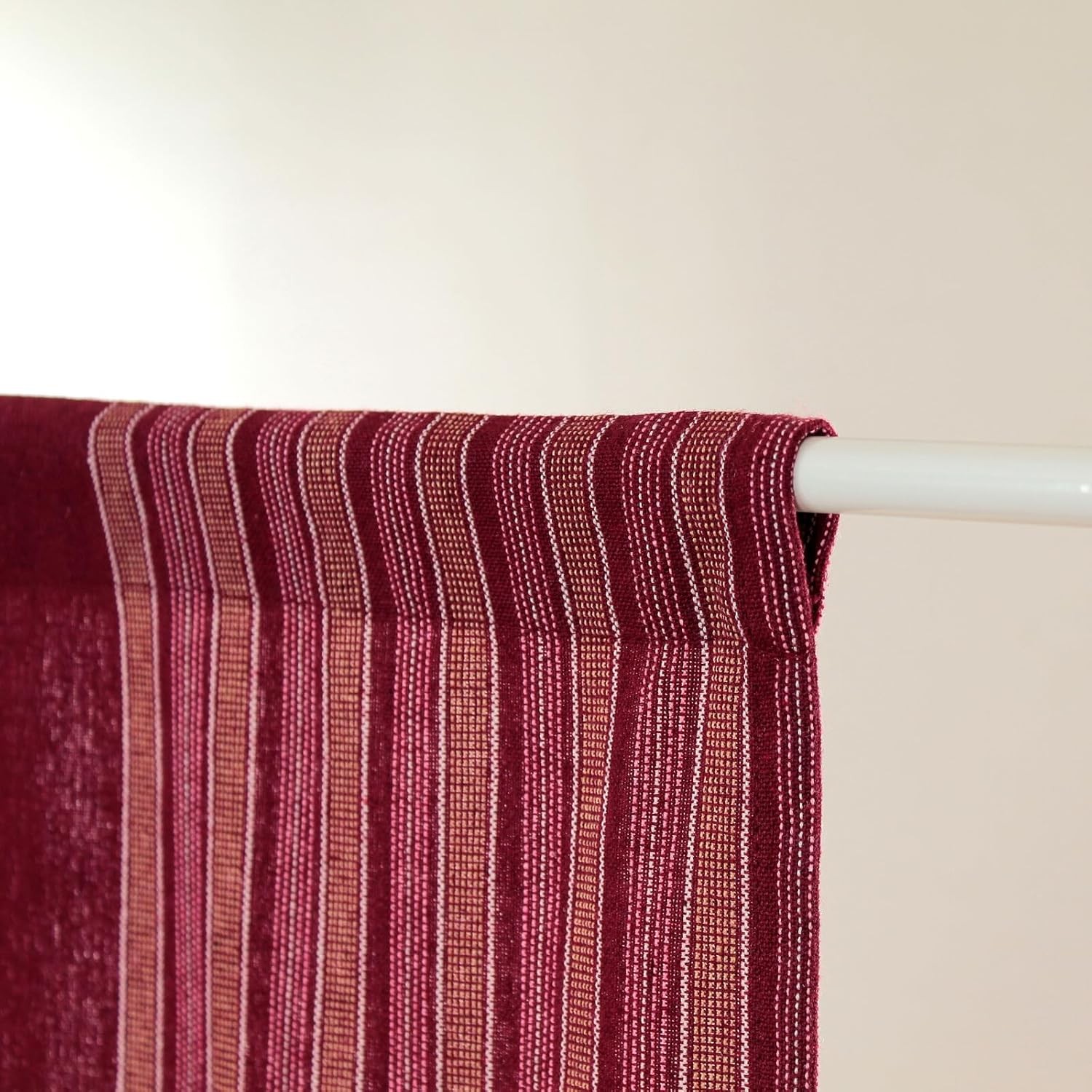 Japanese Curtain Noren Tapestry Curtains for Doorway Including Clips (Red Bean)