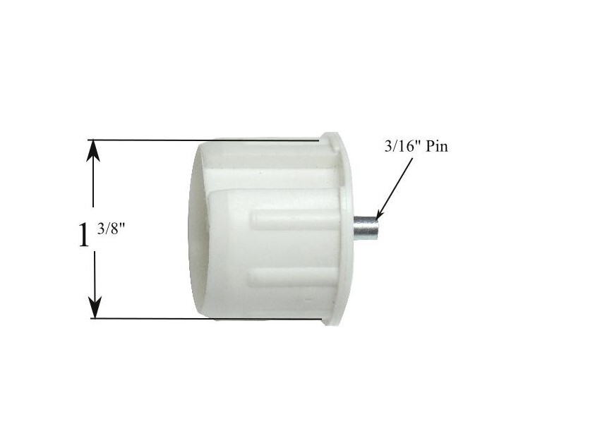 1 3/8 METAL ROLLER Window Shade END PLUG 3/16″ Pin