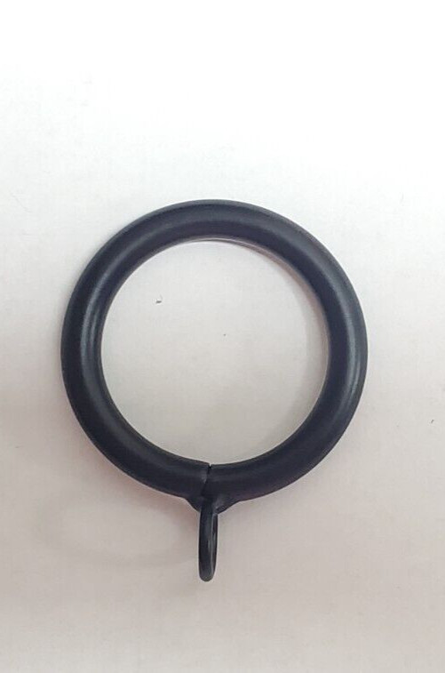 PACK OF 10 pieces 1-1/2″ BLACK IRON drapery curtain drape ring with eyelet