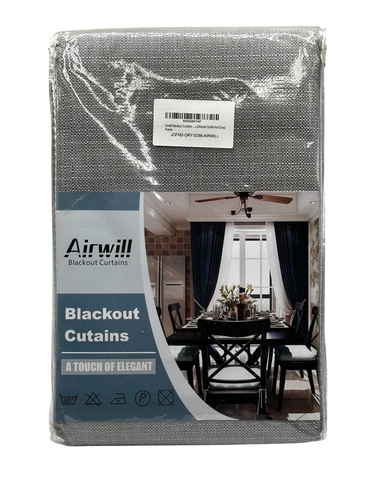 Airwill Professional Grade Blackout Curtains 99.99% Light Blocking Thermal