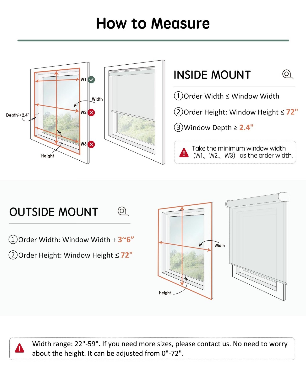 Yoolax Motorized Blinds with Remote, Blackout 33″W x 72″H, Jacquard White