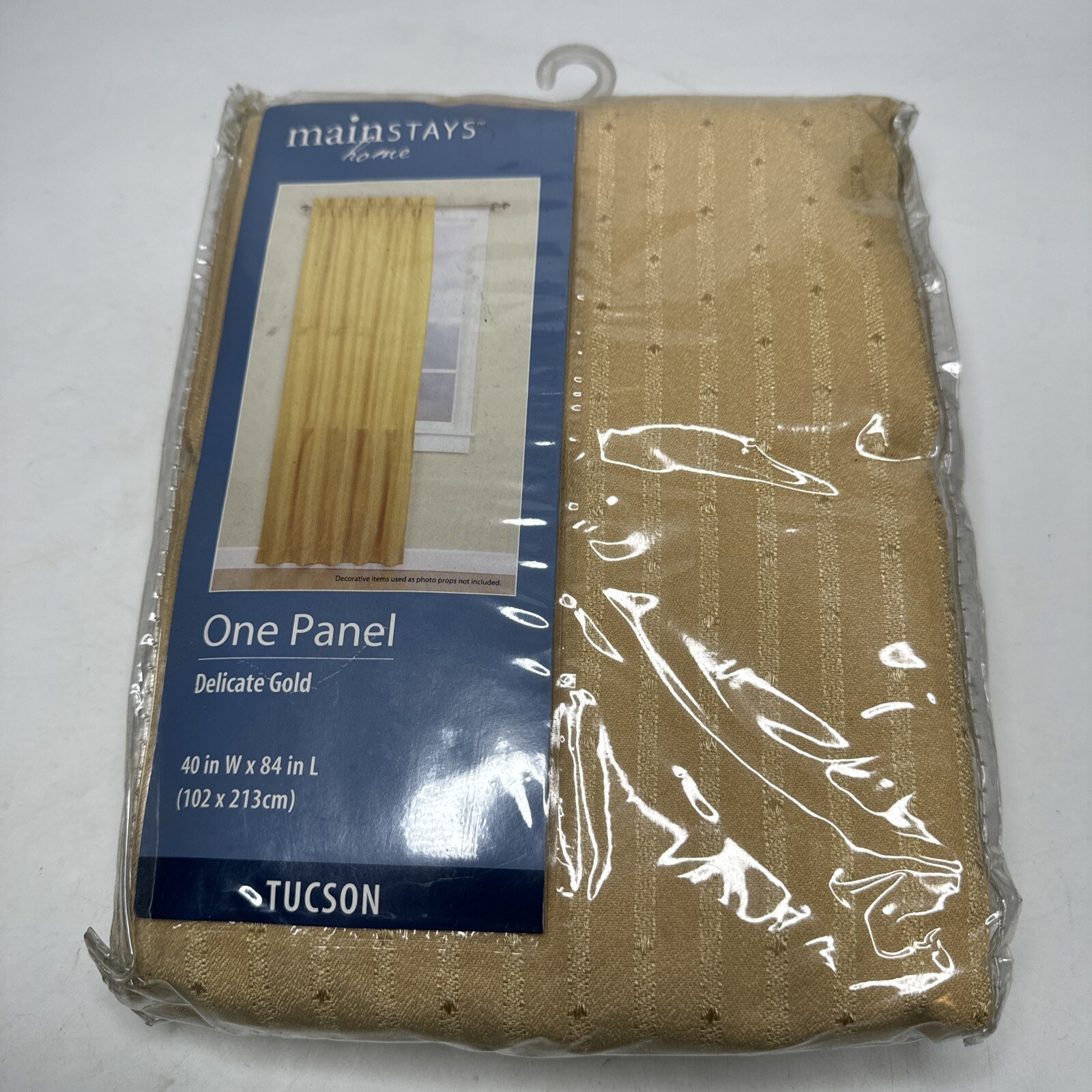 Mainstays Home Delicate Gold Tuscon One Panel 40″ W x 84″ L Brand New