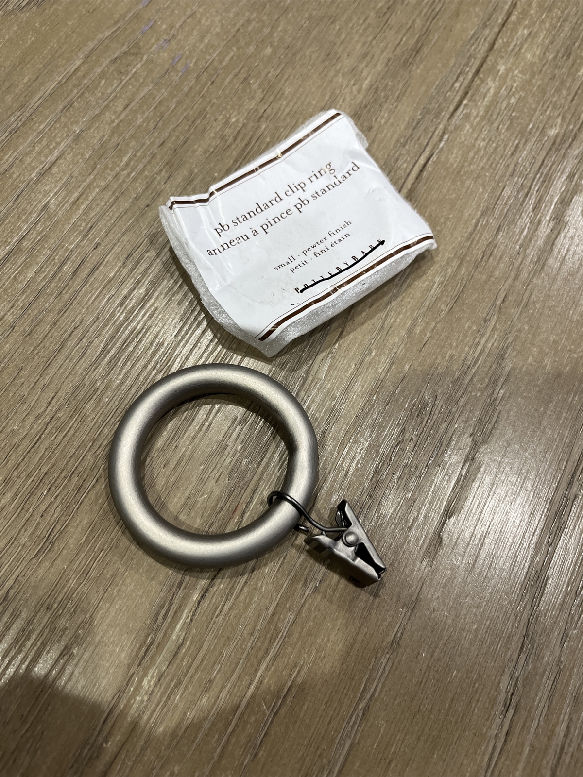 Pottery Barn Curtain Clip Rings pewter multiples available small