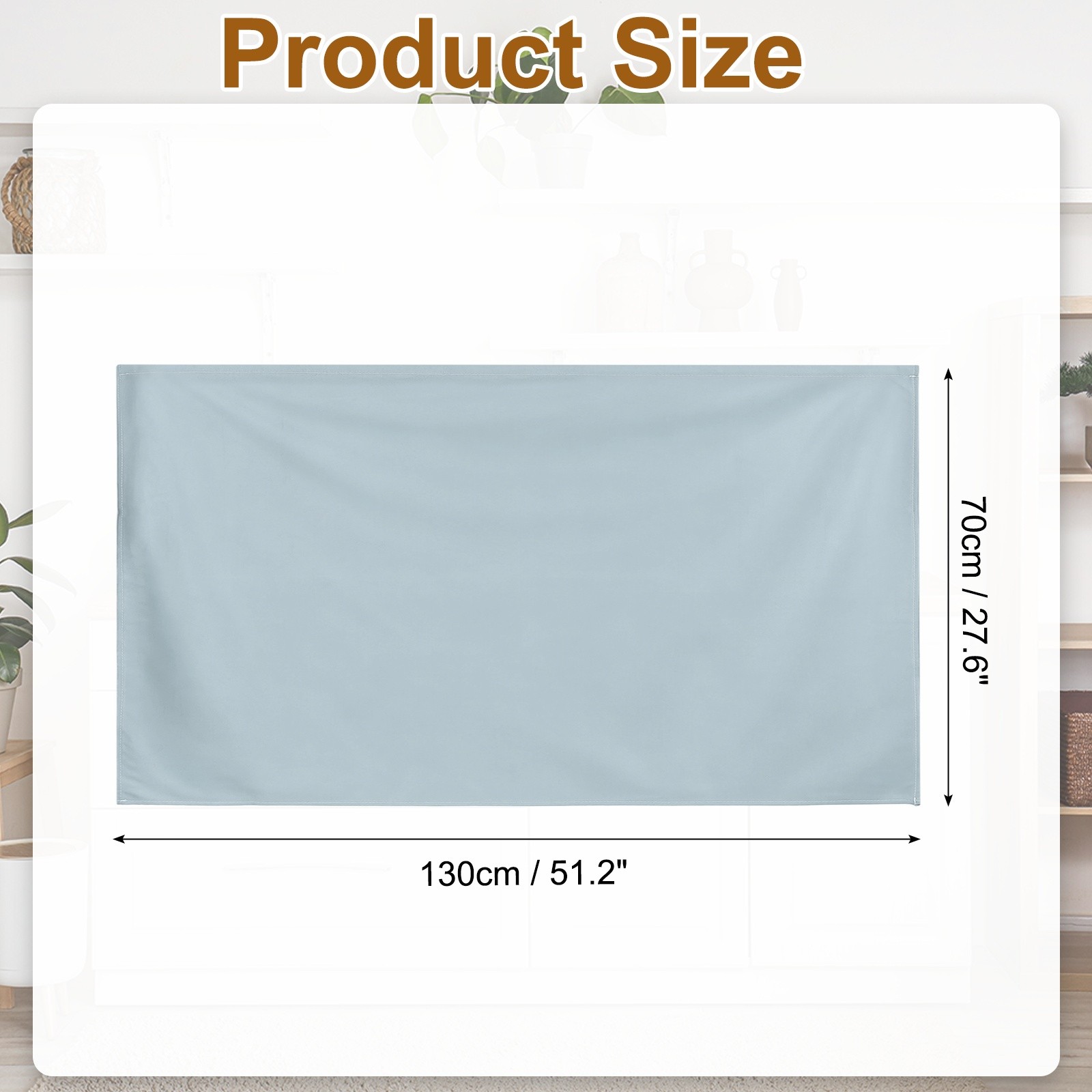Cabinet Curtains Dust Proof Kitchen Privacy Curtain 51.1″x27.6″ Gray