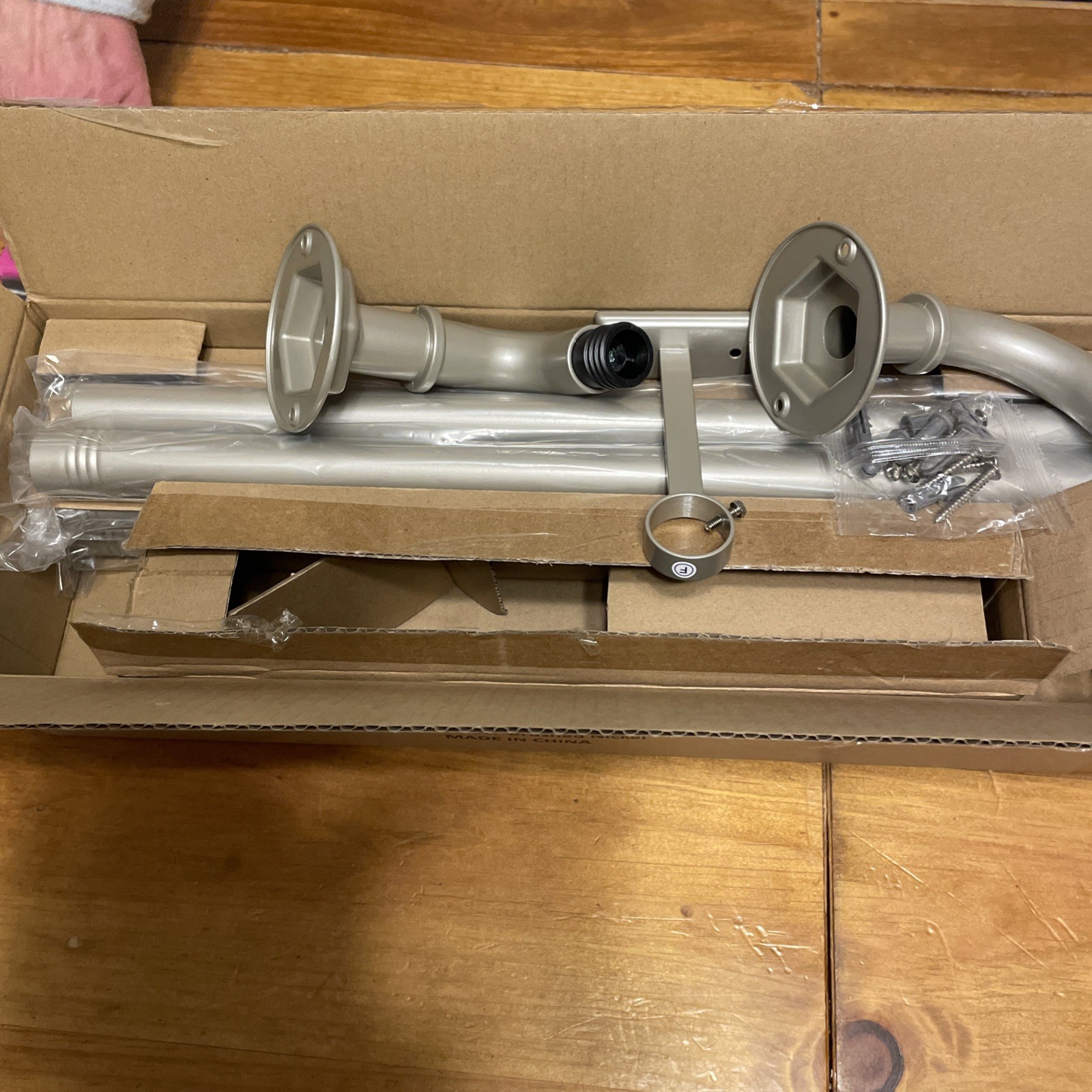 Curtain Rod Brushed Nickel 16-120 Inches With Blackout Wraparound Byondeth