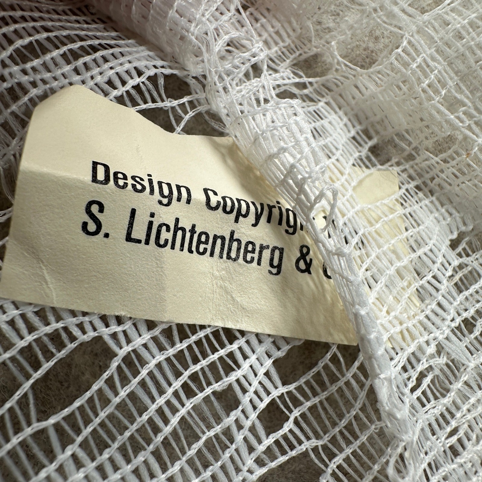 2 Vintage Curtain Panels Unisex 57×78 White Lace Sheer Geometric