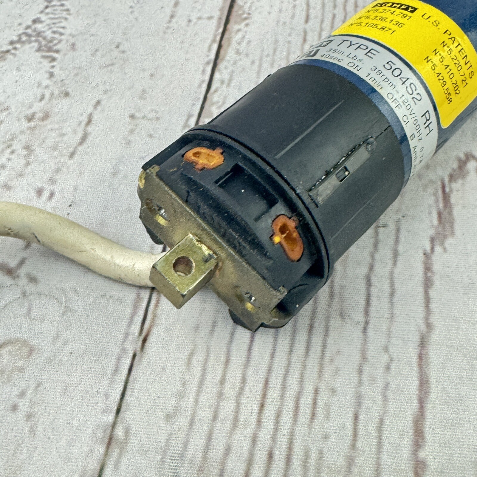 Somfy 504S2 RH 120v AC Roller Shade Motor – Used, Tested Working