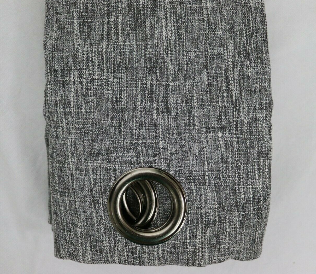 2 Two JCP Sullivan Blackout Grommet Charcoal Heather Black Curtain Panel 50x 108