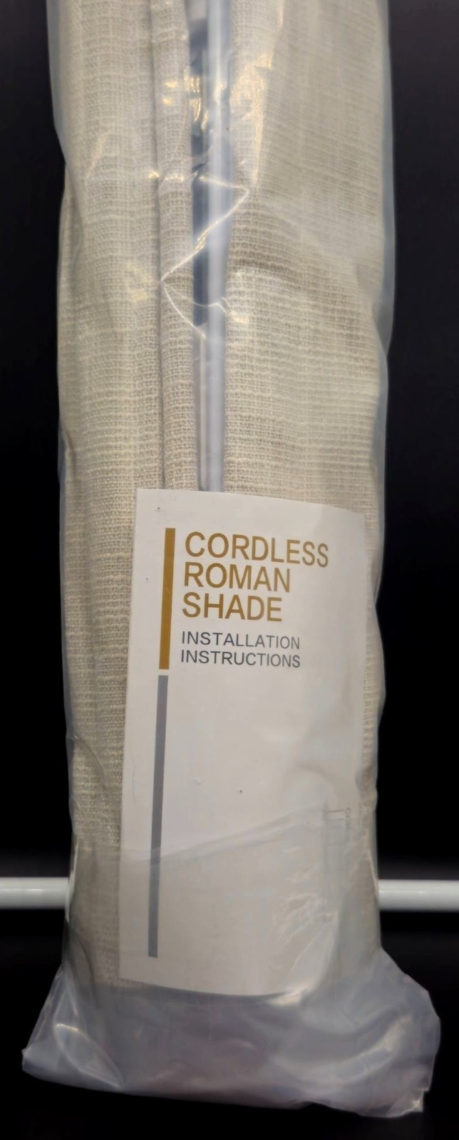 Comodex Cordless Blackout Roman Shade 21 W x 48 H Inches Beige Natural Fabric