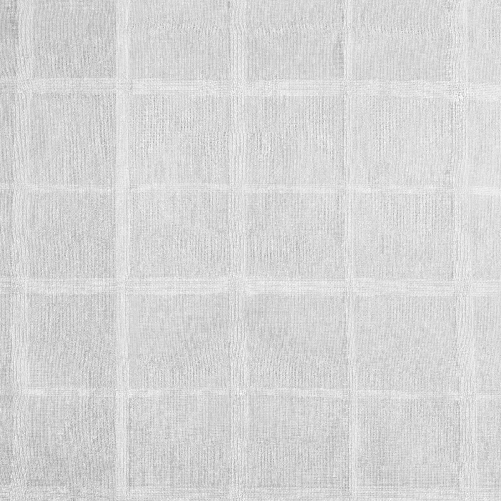 Clean Window Windowpane Plaid Anti-Dust Allergy/Pet Friendly Sheer Curtain