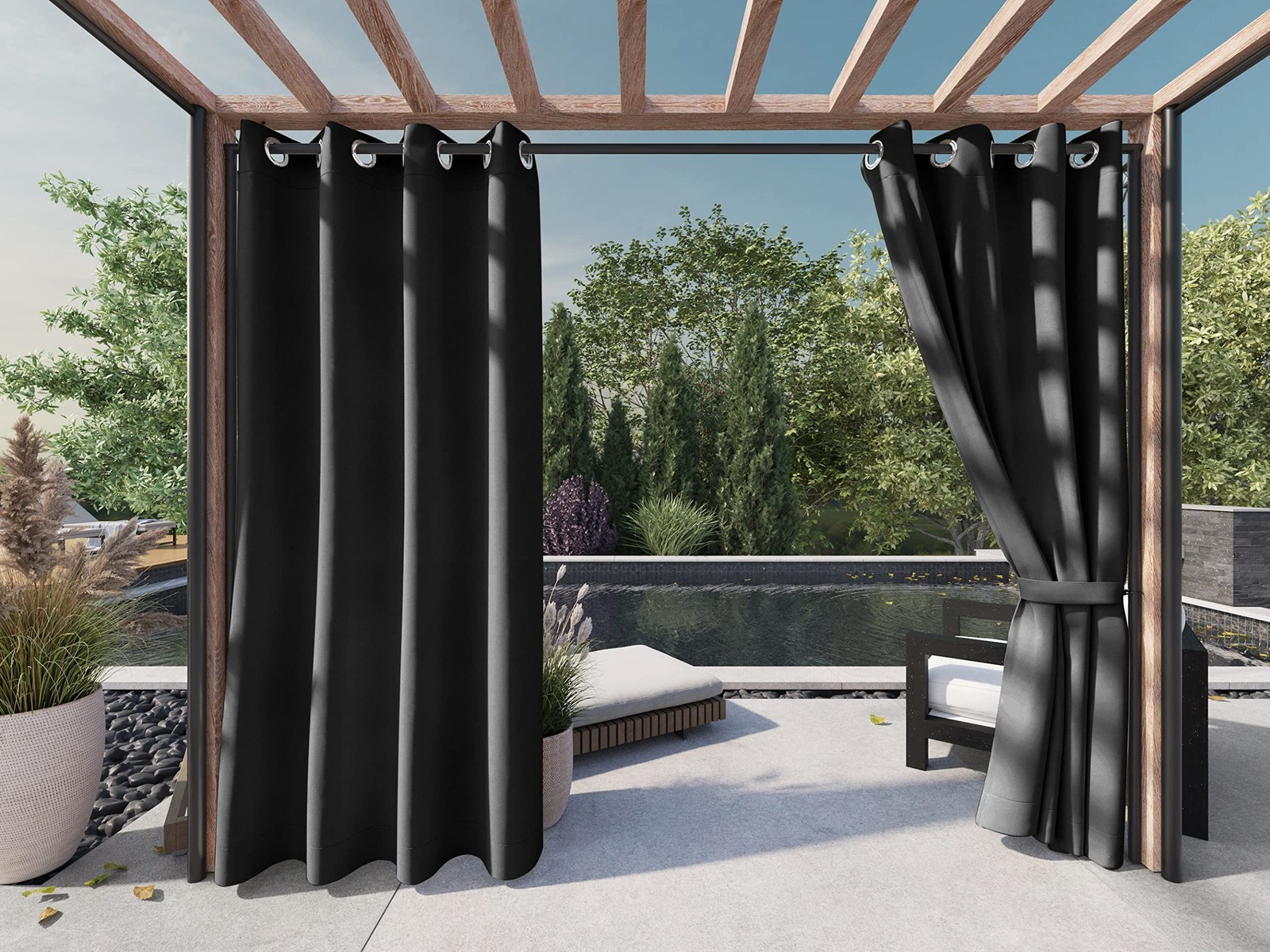 Covermates Curtain – Weather Resistant, Grommets, Weighted Hem for Security, …