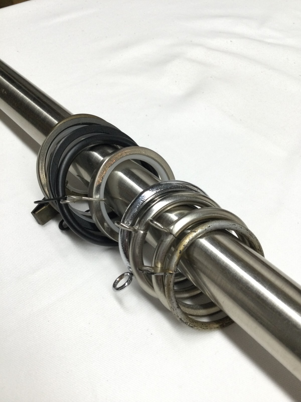 (Sold By the Foot) 1 INCH Metal Rod Pole Curtain Drapery – Nickel color