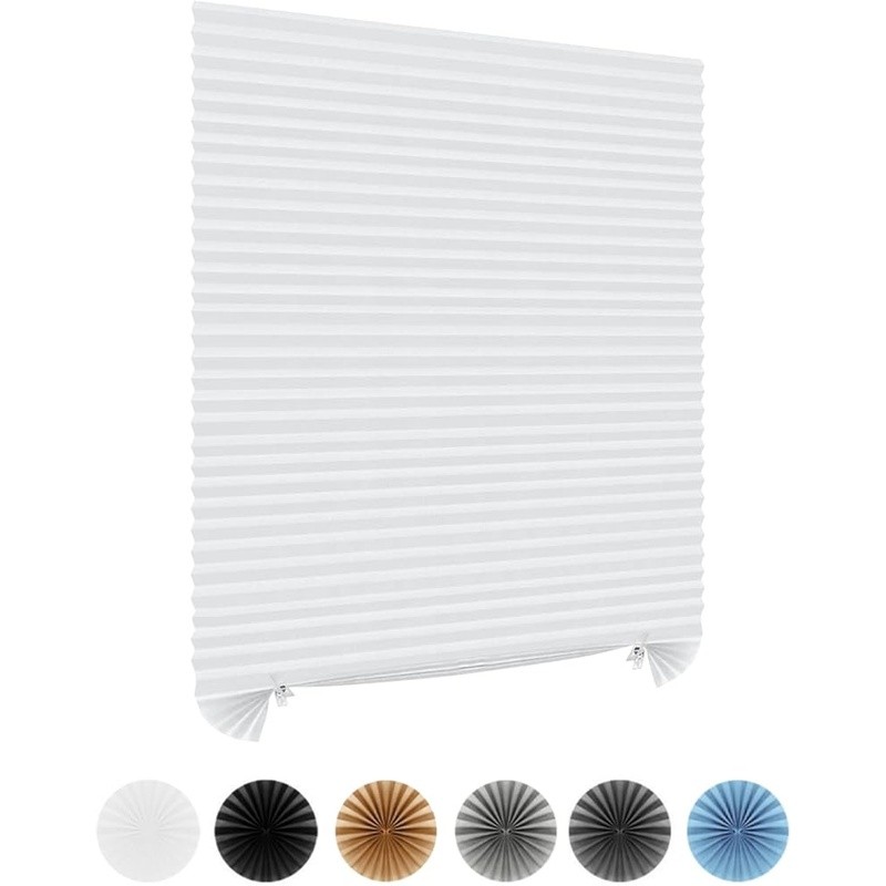 Easy Install Cordless Non-Woven Stick On Blinds Adjustable Temporary Shade New