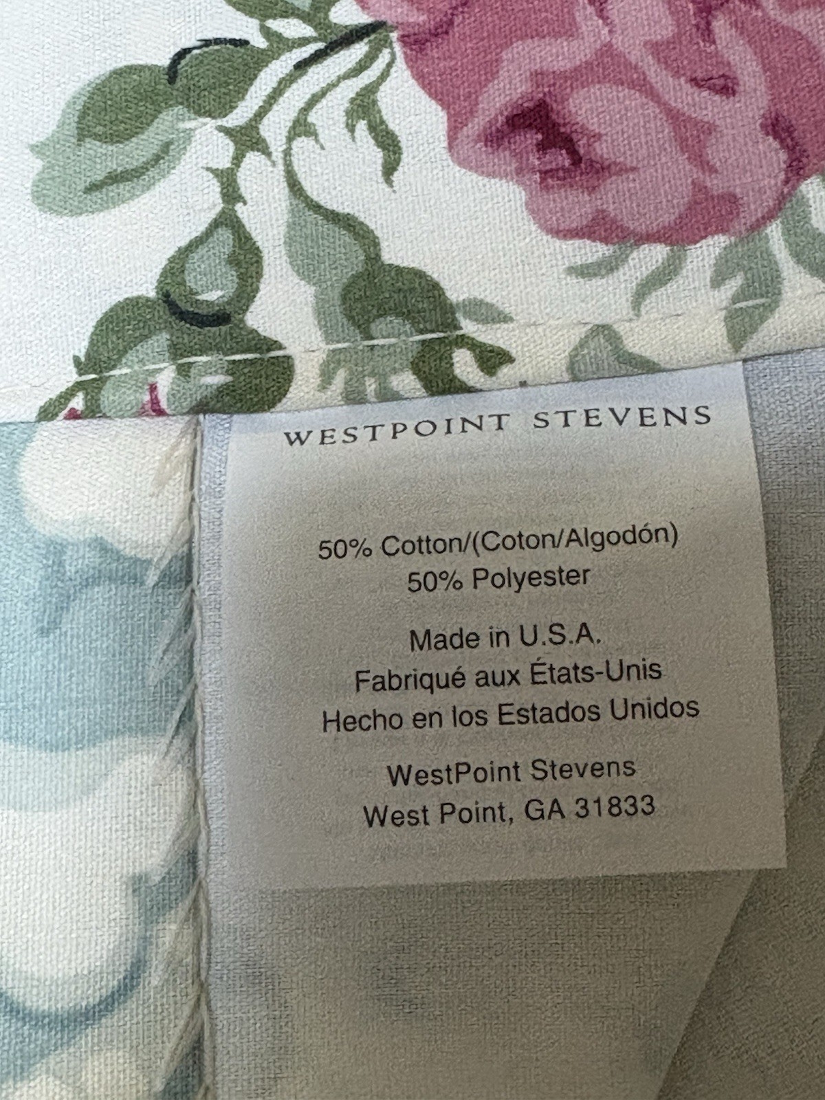 2 Westpoint Stevens Curtain Panels /tie Backs Lined 84x 42 Pink Blue Floral New