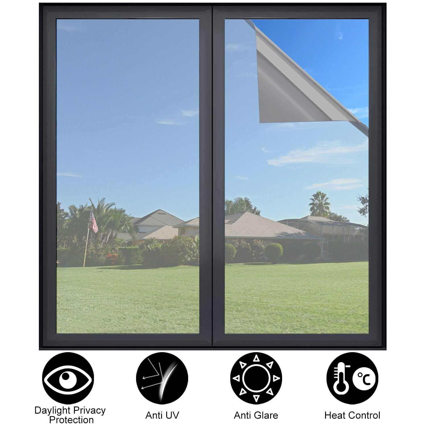 5%/15%/20% VLT Uncut Window Roll Tint Film 20″40″ Wide for Car Home Office Glass