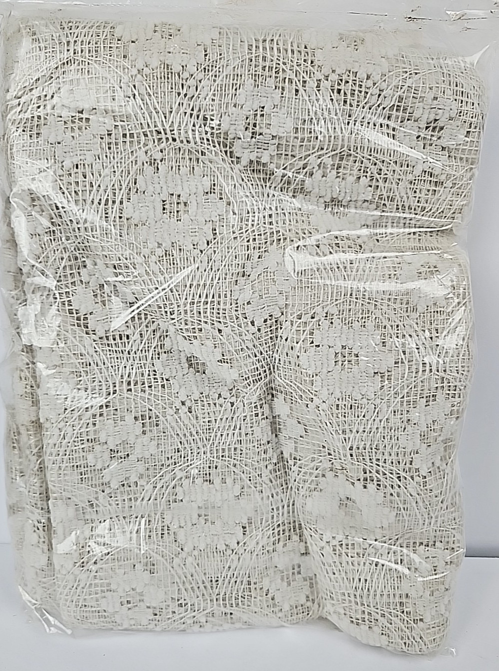 Beacon Looms Window Panel Curtain Ivory LACE Seashells #4175 40″ X 63” 2 Panels