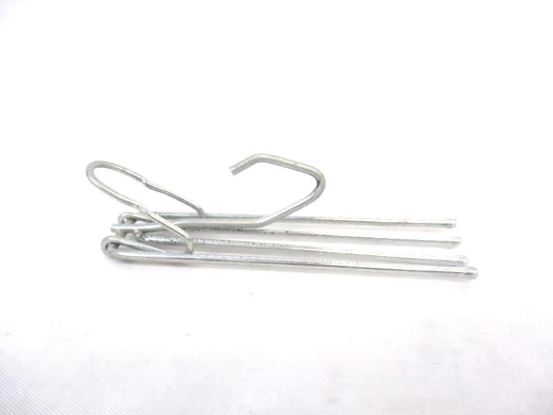 Set of 10 Pleated Drapes Curtain Hooks Silver Tone Metal 3 Inch 4 Prong