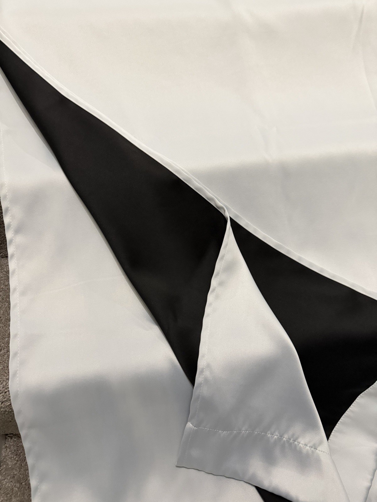 Sun Zero Pearl White 100% Polyester Solid Blackout Curtain Panels