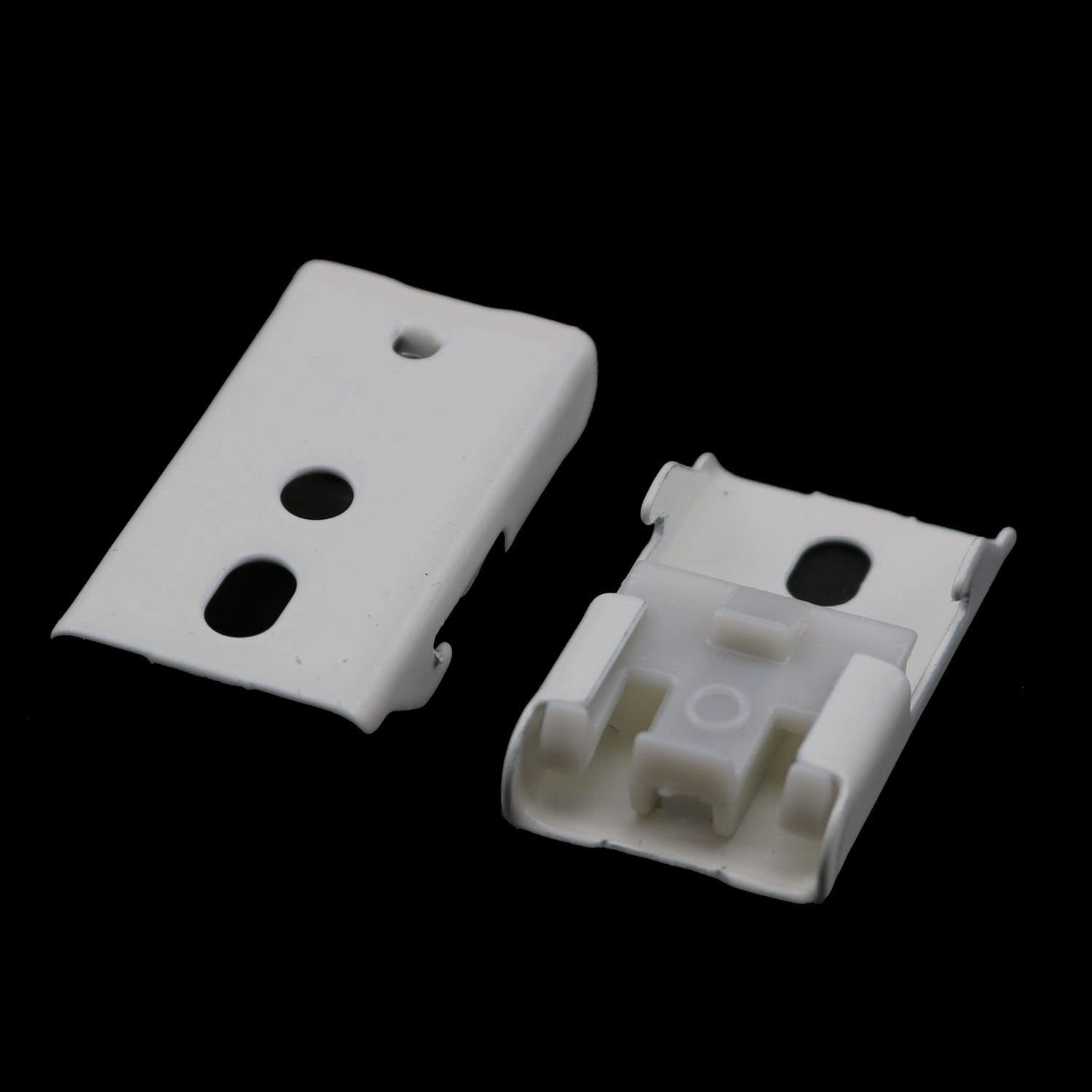 12 PCS Curtain Track Mounting Bracket White Ceiling Mount 10mm Straight Curved